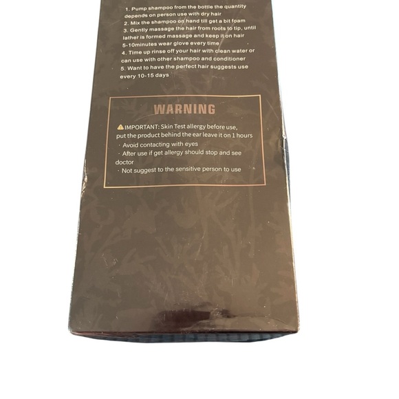Black Hair Dye Shampoo 16.9 Oz 500ML
Covers Grey Roots No Mess Long Lasting - Picture 2 of 2